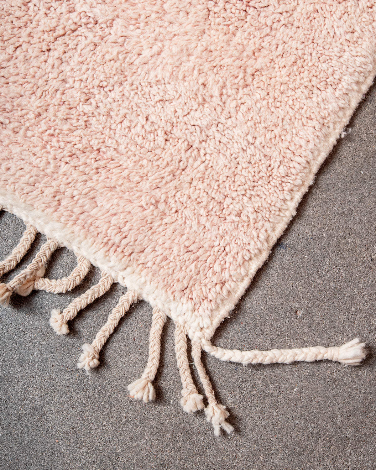 Modern, designer, handcrafted Berber rug from Morocco. Beniourain carpet with beautiful colours and patterns and fluffy wool texture.